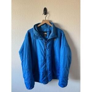 The North Face Men's Puffer Jacket Insulated Lake Blue Size XL Junction Quilt